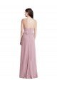 Cheap Bias Ruffle Empire Waist Halter Maxi Bridesmaid Dress Sydney