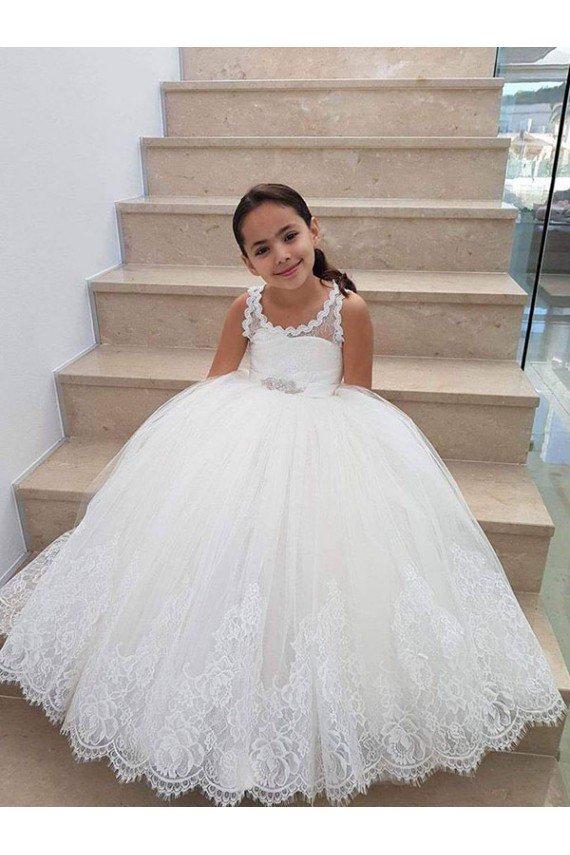 Cheap Ivory Ball Gown Floor Length Flower Girl Dress Sydney