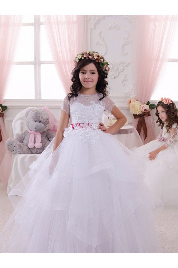 Cheap Ivory Ball Gown Sweetheart Floor Length Flower Girl Dress Sydney
