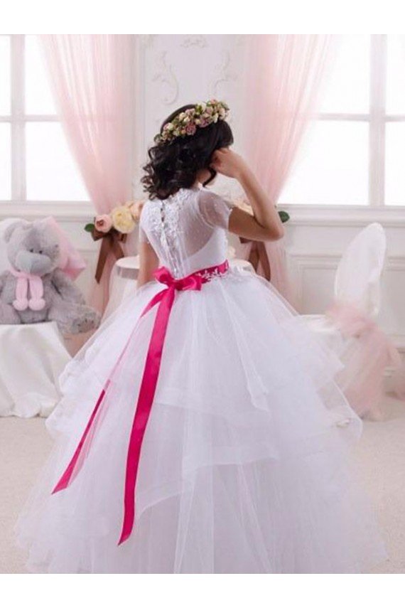 Cheap Ivory Ball Gown Sweetheart Floor Length Flower Girl Dress Sydney