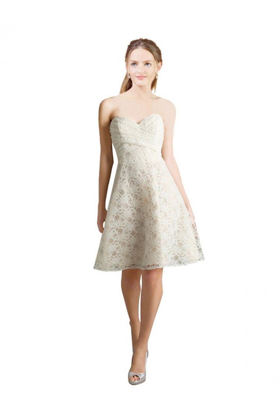 Cheap Lace Bridesmaid Dress / Cocktail Dress with Draped Sweetheart Neckline Sydney