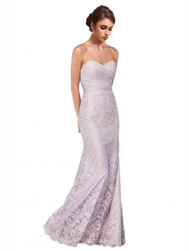 Cheap Floor Length Fitted Sweetheart Lace Bridesmaid Dress / Prom Dress Sydney