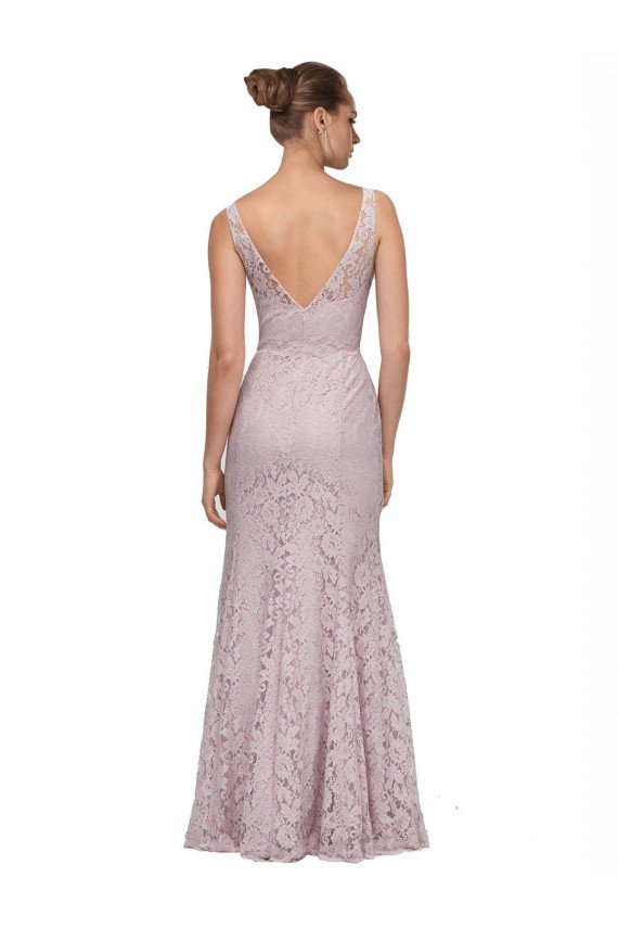 Cheap Lace V-Neckline Long Full Length Bridesmaid Dress / Prom Dress Sydney
