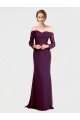 Cheap Full Length Long Bridesmaid Dress with Lace Off The Shoulder Bodice Sydney