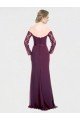 Cheap Full Length Long Bridesmaid Dress with Lace Off The Shoulder Bodice Sydney