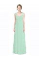 Cheap Sweetheart Chiffon Bridesmaid Dress with Lace Straps and Keyhole Back Sydney