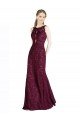 Cheap Long Lace Bridesmaid Dress / Prom Dress with Peekaboo Bodice and Keyhole Back Sydney