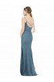 Cheap Deep V-Neck All Over Chantilly Lace Bridesmaid Dress with Criss Cross Open Back Sydney