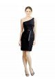 Cheap One Shoulder Short Lace Cocktail Bridesmaid Dress with Satin Waistband Sydney