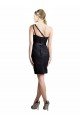 Cheap One Shoulder Short Lace Cocktail Bridesmaid Dress with Satin Waistband Sydney