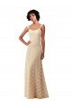 Cheap Lace A-Line Long Bridesmaids Dress with Satin Waistband Sydney