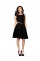 Cheap Two Piece Short Lace Cocktail Bridesmaid Dress with Jewel Neckline Sydney