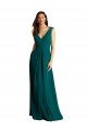 Cheap Long A-Line Lace and Chiffon Bridesmaid Dress with Open Back Sydney