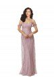 Cheap Sweetheart Chantilly Lace Bridesmaid Dress with Off the Shoulder Sleeves Sydney