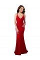 Cheap Low Back V-Neckline Floor Length Formal Lace Bridesmaid Dress / Prom Dress Sydney
