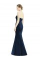 Cheap Long Mermaid Full Length Strapless Satin Bridesmaid Dress Sydney