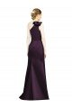 Cheap Full Length One Shoulder Satin Bridesmaid Dress with Bow Shoulder Detail Sydney