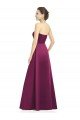 Cheap Full Length Strapless Long Satin Bridesmaid Dress with Sweetheart Neckline Sydney