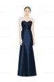Cheap Full Length Strapless Satin Bridesmaid Dress with Lace Sweetheart Neckline Sydney