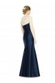 Cheap Full Length Strapless Satin Bridesmaid Dress with Lace Sweetheart Neckline Sydney