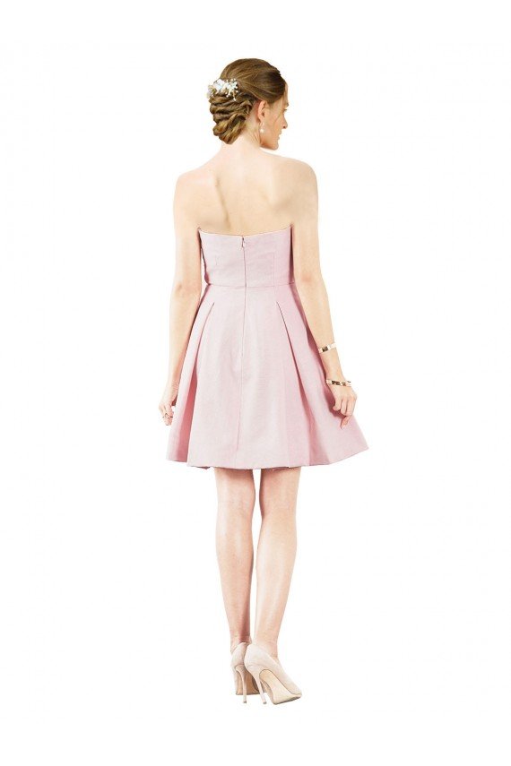 Cheap Short Knee Length Sweetheart Satin Cocktail Bridesmaid Dress Sydney