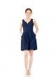 Cheap V-Neck A-Line Satin Cocktail Bridesmaid Dress with Pockets Sydney
