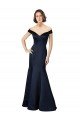 Cheap Fit and Flare Satin Bridesmaid Dress / Prom Dress with Off the Shoulder Neckline Sydney