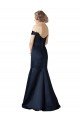 Cheap Fit and Flare Satin Bridesmaid Dress / Prom Dress with Off the Shoulder Neckline Sydney