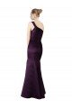 Cheap Long Ruched Neckline One Shoulder Satin Bridesmaid Dress / Prom Dress Sydney