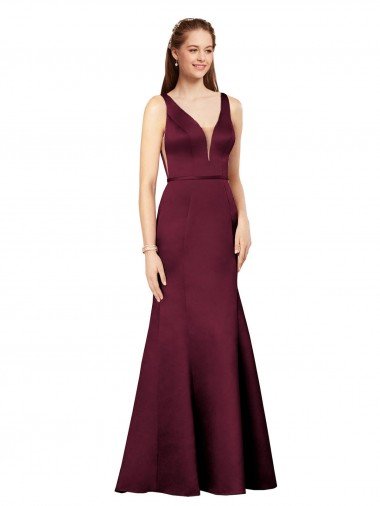 Cheap Sexy Formal Satin Bridesmaid Dress / Prom Dress with Side Cutouts Sydney