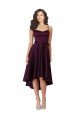Cheap Elegant High Low Satin Bridesmaid Dress / Prom Dress with Criss Cross Back Sydney