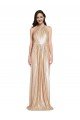 Cheap Floor Length Halter Neck Sparkling Formal Sequin Bridesmaid Dress / Prom Dress with Pleats Sydney