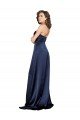 Cheap Knotted Sweetheart Formal Silky Satin Bridesmaid Dress / Prom Dress with High Side Split Sydney