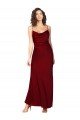 Cheap Cowl Neck Low Back Formal Silky Satin Bridesmaid Dress / Prom Dress with Thin Back Straps Sydney