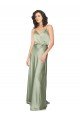 Cheap Formal Silky Satin Bridesmaid Dress with Tied Waist Sydney