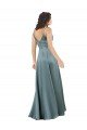 Cheap Formal Silky Satin Floor-Length Long Bridesmaid Dress / Prom Dress with V-Neckline Sydney