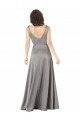 Cheap Plunging V-Neckline Long A-Line Formal Silky Satin Bridesmaid Dress / Prom Dress Sydney