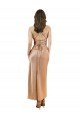 Cheap Cowl Neck Formal Silky Satin Midi Length Bridesmaid Dress / Cocktail Prom Dress Low Back Sydney