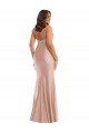 Cheap Deep V-Neck Formal Silky Satin Mermaid Bridesmaid Dress / Prom Dress with Side Slit Sydney