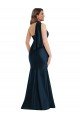 Cheap Scarf Neck One Shoulder Formal Silky Satin Mermaid Bridesmaid Dress / Prom Dress with Front Slit Sydney