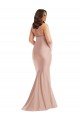 Cheap Criss Cross Halter Open Back Formal Silky Satin Mermaid Bridesmaid Dress / Prom Dress Sydney
