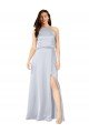 Cheap Halter Neck Formal Silky Satin Bridesmaid Dress with Strappy Back Sydney