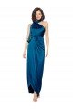 Cheap High Halter Neck Formal Silky Satin Bridesmaid Dress / Prom Dress with Sash Overlay and Side Split Sydney