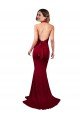 Cheap Halter Mermaid Plunge V-Neckline Open Back Bow Tie Formal Spandex Bridesmaid Dress / Prom Dress Sydney