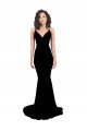 Cheap Fishtail Shaped V-Neck Open Back Formal Spandex Bridesmaid Dress / Prom Dress Sydney