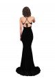 Cheap Fishtail Shaped V-Neck Open Back Formal Spandex Bridesmaid Dress / Prom Dress Sydney