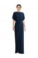 Cheap Open Back Short Sleeves Draped Tulip Skirt Maxi Spandex Bridesmaid Dress / Prom Dress Sydney