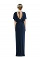 Cheap Open Back Short Sleeves Draped Tulip Skirt Maxi Spandex Bridesmaid Dress / Prom Dress Sydney