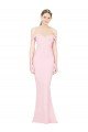 Cheap Full Length Off the Shoulder Bridesmaid Dress / Prom Dress with Twist Front Sydney