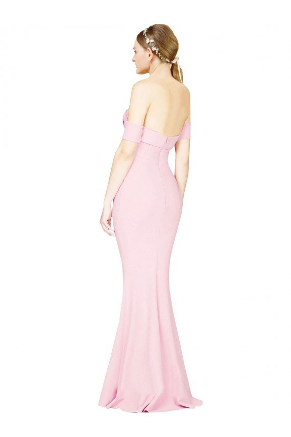 Cheap Full Length Off the Shoulder Bridesmaid Dress / Prom Dress with Twist Front Sydney